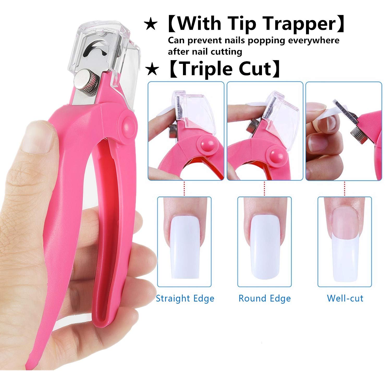 Stainless Steel Nail Clippers Cutter Trimmer Manicure Scissors